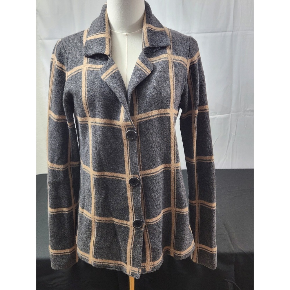 Bartolini Cardigan Sweater Size M Made in Italy Wool Viscose Cashmere Blend